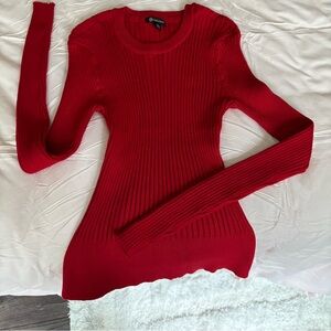 Red long sleeve top